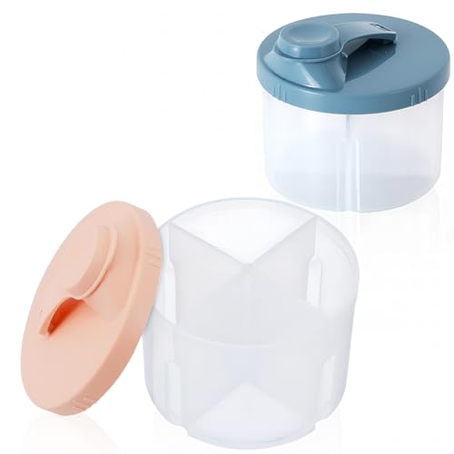 2Pcs Baby Milk Powder Dispenser Pots