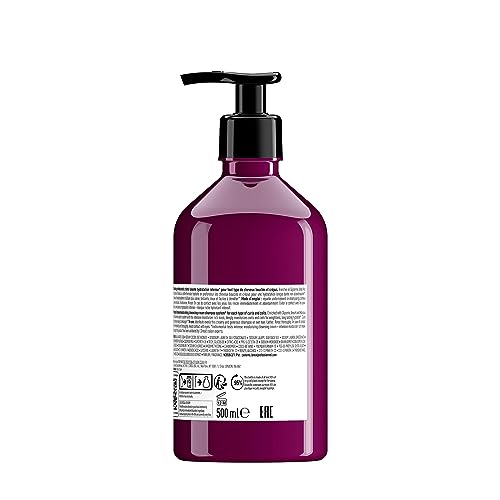 L'Oréal Professionnel, Shampoing Crème Lavante, Cheveux Bouclés / Frisés / Crépus, Sans Sulfate, Nettoie en Douceur, Hydrate sans Alourdir, Facilite le Démêlage, 500 ml