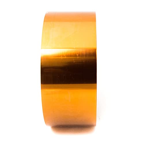 Image of Bertech Double Sided Polyimide Tape, 2-inch x 36 Yards, Amber (PPTDE-2)