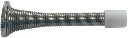 80 mm Spring Door Stop Nickel Finish by Trade Pack * *