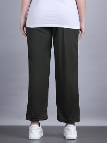 Image of Mack Jonney Striped | Relaxed Fit | Polyster Lycra Trackpant for Women-M01