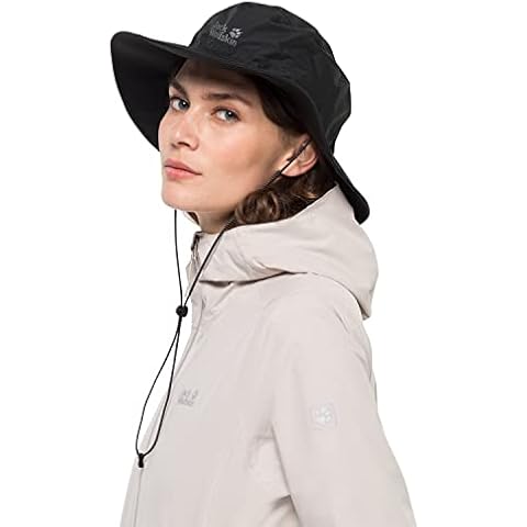 Jack Wolfskin 1907502 Wolfskin Texapore ECOSPHERE RAIN HAT , Schwarz, L Cover