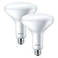 PHILIPS LED Frosted Dimmable BR40 Light Bulb - Pack of 2 - EyeComfort Flicker Free - 8.8W = 65W - 800 Lumen - Daylight (5000K) - E26 Base - Indoor - Title 20