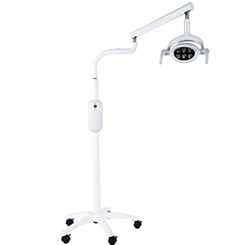 EustomA 20W LED Oral Light Induction Lamp Dual Color with 6pcs LED Floor Standing Auxiliary Lighting