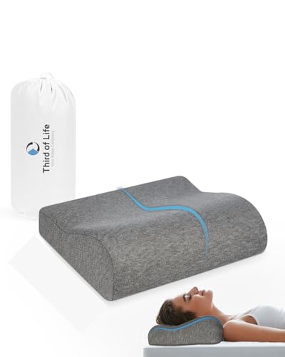 Cuscino cervicale da viaggio ONDA, Cuscino da viaggio in memory foam, Cuscino da campeggio adatto...