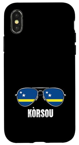 Curacaoan �T���O���X �L�����\�[�t���b�O �X�}�z�P�[�X iPhone X/XS �p