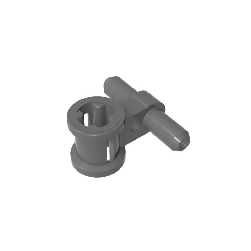 Gear Pneumatic Hose Connector with Axle Connector 99021 GDS-985 50PCS Compatible with Lego Classic Bulk Toy MOC Color:Dark Bluish Gray