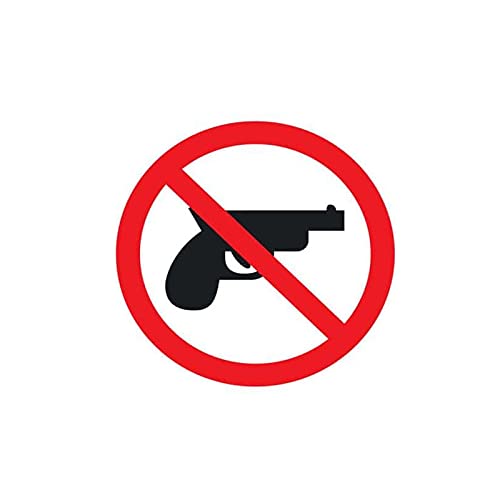 E-B - Adhesivo De Polímero Plastificado Uv Prohibida Arma De Fuego En Oferta Adhesivo De Polímero Plastificado Uv Prohibida Arma De Fuego