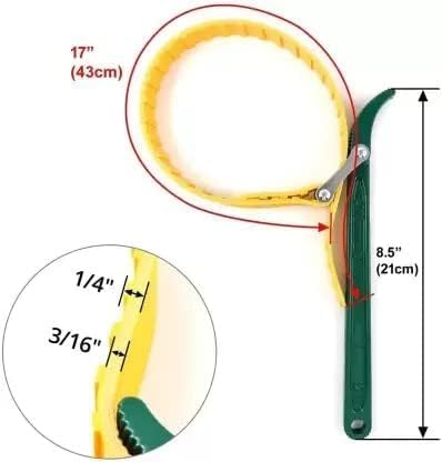 12INCH ENGINE OIL FILTER BELT OR STRAP WRENCH/ENGINE REPAIRING REMOVER TOOL/SPECIALITY SINGLE SIDED ADJUSTABLE WRENCH (PACK OF 1) 1
