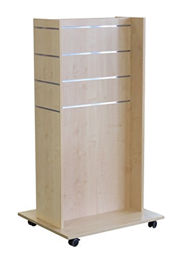 Lamellenwand H Gondel rollbar Ahorn (73 x 60 x 133 cm)