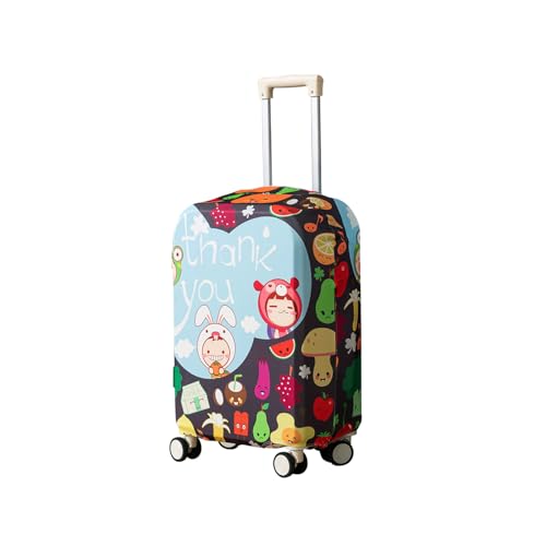 Image of HOKIPO 220gsm Durable and Washable Suitcase Covers for Trolley Suitcase, Small (18-19inch) - Sweet Thanks (AR-6343-D14)
