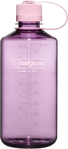 Image of Nalgene Leak Proof Tritan BPA-Free Water Bottle - 32 oz Narrow Mouth - Made in the USA for Outdoor Use & Daily Hydration (Cherry Blossom) (Pack of 6)