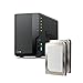 Produktbild Synology DS225+ 8TB Bundle Bestpreis HDDs 2X 4TB 2-Bay NAS Plus Serie - Intel Celeron J4125 Quad-Core, 2 GB Non-ECC DDR4 SODIMM 1 x 2,5 GbE und 1 x 1 GbE RJ-45 LAN-Port