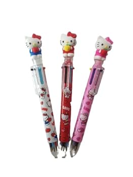 ハローキティのペン計6本 Amazon.com: Hello Kitty 0.7mm 6-Color Multicolor Ballpoint