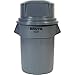 Rubbermaid Commercial Products Brute HDPE Round Dome Top, Red Waste Lid for BRUTE Trash Cans 55 Gal
