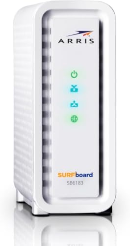 Image of ARRIS (SB6183-RB) Cable Modem - Fast DOCSIS 3.0 16x4 Gigabit Cable Modem, for Comcast Xfinity, Cox, Spectrum and More, 1 Gbps Port, 400 Mbps Max Internet Speed, 1 Year Warranty - Renewed (Pack of 10)