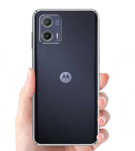Image of Soft Silicone TPU Back Cover Compatible with Motorola Moto G73 5G, Transparent