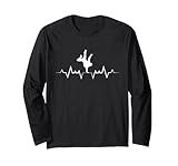 Tanzsport Ballet Tanz EKG Herzschlag Tanzen Tänzer Langarmshirt