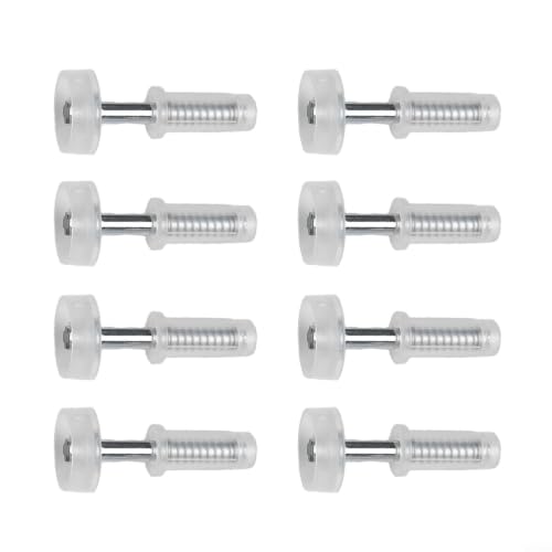 Rueda guía superior para puerta bifold, paquete de 8 piezas para reemplazo de herrajes para puertas de clóset, diseño con resorte, materiales nylon y metal, compatible con paneles de 1 a 1-3/8 pulgadas de grosor miniatura 1