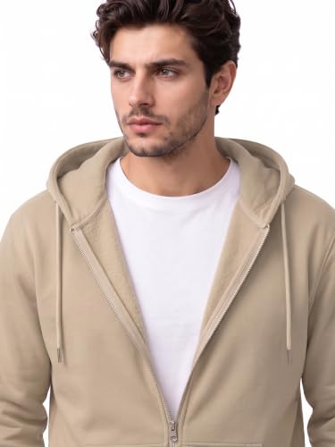 Image of XENOVAURBAN Zipper Hoodie for Men /Women | Unisex fit Cotton Fleece Hooded Sweatshirt - Zipper