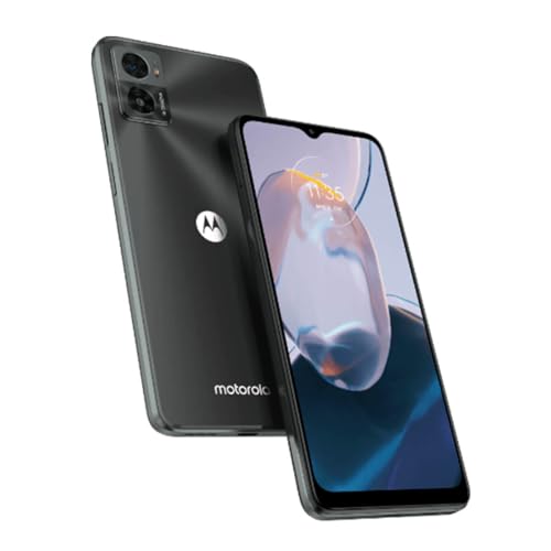 Motorola Moto e22i (Display Max Vision 6.5' 90 Hz, Dual Camera 16MP, Batteria 4020 mAh, processore Octa-Core, Dual SIM, 2/32 GB espandibile, Android 12), Graphite Grey