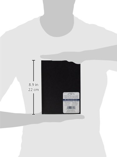 Winsor & Newton A5 Hard Back Sketch Book Black,WN6677234 - Image 3