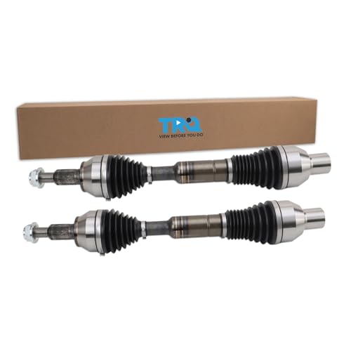 TRQ Front Driver and Passenger Side Heavy Duty CV Axle Assembly Set 2 Piece Compatible with 2012-2018 Ram 1500 4WD with 5 Lug Wheels 2019-2021 1500 Classic 4WD with 5 Lug Wheels