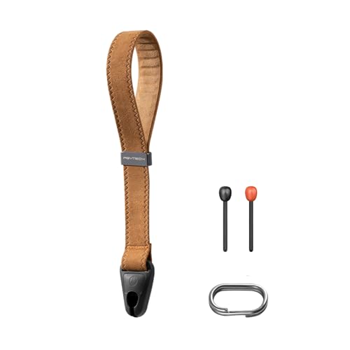 PGYTECH Correa de Muñeca para Cámara Correas de Cámara de Liberación Rápida Ajustables para Fotógrafos Marrón