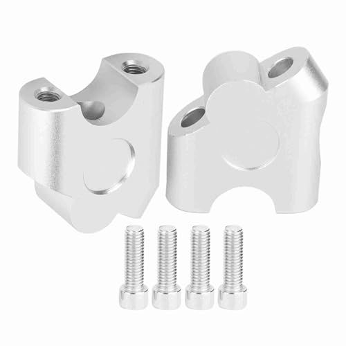 Aramox Uniwersalny Adapter Riser do Kierownicy Motocyklowej, 22 mm, Galwanizowany, Montaż z Tyłu