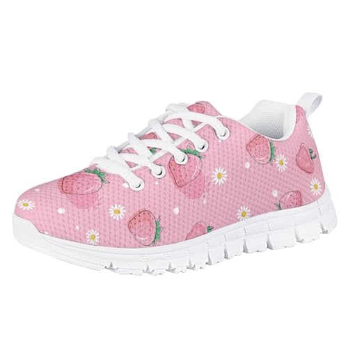 SYtrade Kids Girls Running Shoes Walking Sports Sneakers White Sole2