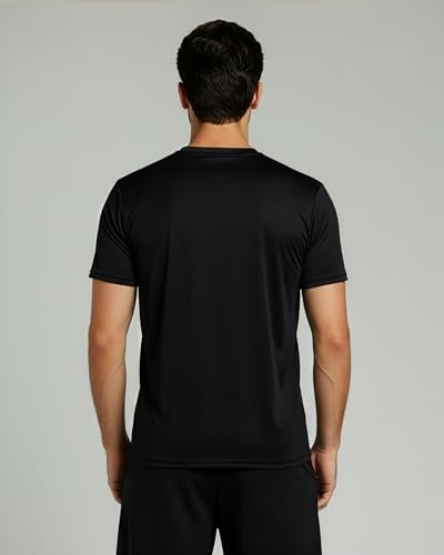 Image of Real Essentials 4 Pack: Men's Dry-Fit Short Sleeve Pocket Crew Performance Athletic T-Shirt (Available in Big & Tall)