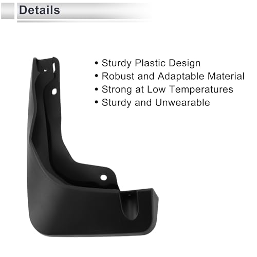 Image of X AUTOHAUX 1set Front and Rear Mud Flaps Splash Guards Mud Guards for Audi Q4 E-tron 2022-2023 2024 W /Mount Accessories
