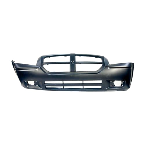 Image of FitParts Compatible with Dodge Magnum 2005-2007 Front Bumper Cover | Primed, With Fog Light Holes, Ready to Paint, OEM 4805768AB, CH1000429