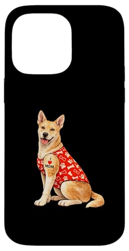 Carolina Dog Mom | I Love Mom �n�[�g �^�g�D�[ �� �X�}�z�P�[�X iPhone 14 Pro Max �p
