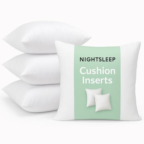 NIGHTSLEEP Pack of 4 Extra Deep Filed 18x18 Inches Cushion Pads I...