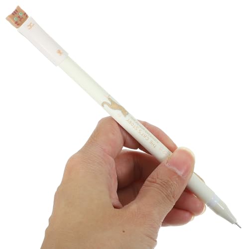 6 bolígrafos gel gato tinta negra punta fina 0.38mm miniatura 4