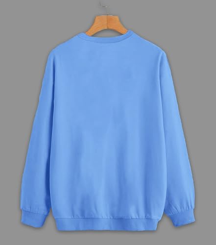 Image of Mack Jonney Solid Round Neck Cotton Fleece Sweatshirt for Men-VMACK639167