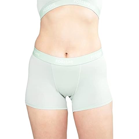 POSESHE Women's Boxer Briefs 3" Inseam, Ultra-soft MicroModal Anti-Chafing No-Roll Boyshorts Underwear S-5XL Cover