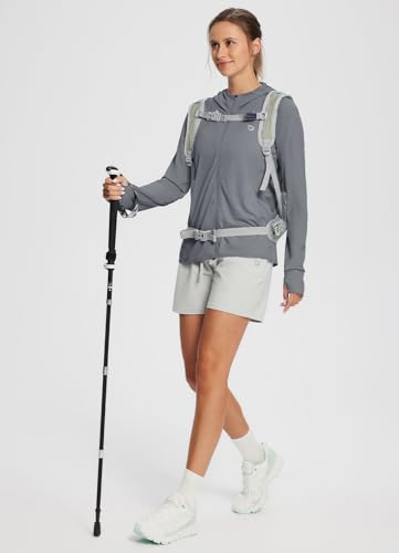Image of baleaf Women's Sun Protection Jacket Hoodie Clothing Lightweight Long Sleeve Sun Cover Up Shirt