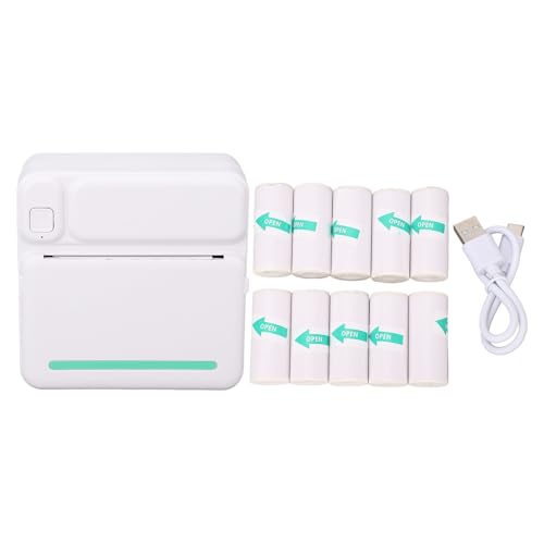 Imprimante portative d'étiquettes Headerbs, mini imprimante de poche thermique sans encre 1200mAh