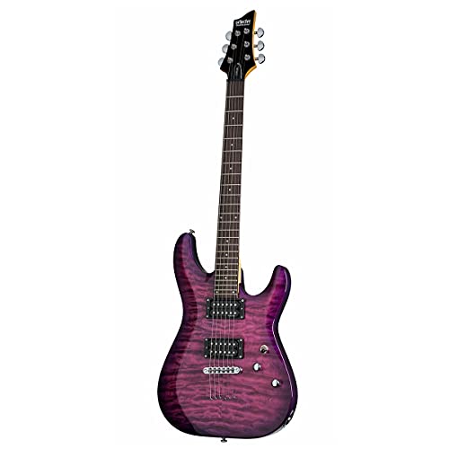 Schecter C-6 Plus Solid-Body Electric Guitar, EM - Image 3