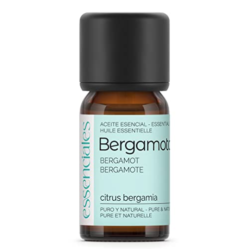 Essenciales - Aceite Esencial de Bergamota, 100% Puro, 10 ml | Aceite Esencial Citrus Bergamia
