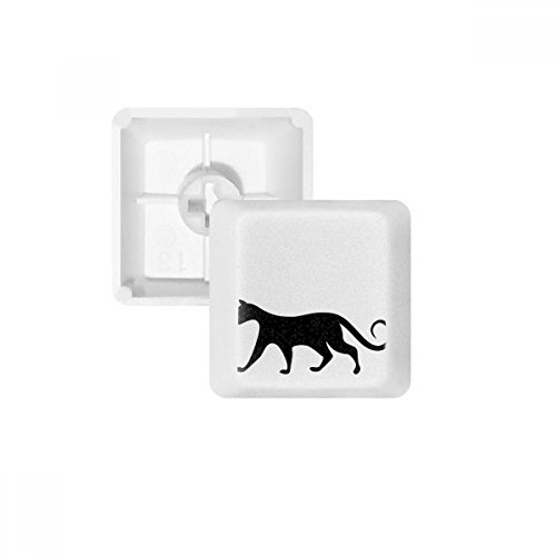 Keycaps Chat Noir en PBT pour Remplacer des Touches Usées de Clavier