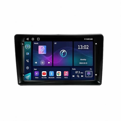 Radio coche 2 DIN con pantalla HD, Carplay inalámbrico y cámara trasera integrada