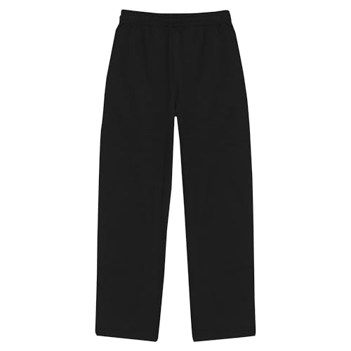 Hanes Boys' EcoSmart Open Leg Sweatpants, Midweight Fleece Pants with Pockets2