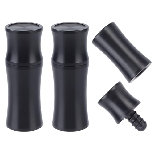 INFUNLY 3 Pair 3/8*8 Pin Stick Joint Protector 2.4"×0.8" Pool Joint Thread Cap Black Pool Cue Joint Protectors Plastic for Players Pool Billiard Cues Pool Cue Joint Protectors Protect Your Cue Stick