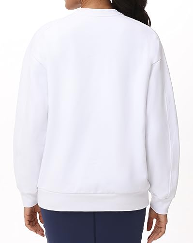 THE GYM PEOPLE Women's Loose Fit Sweatshirt Long Sleeve Crewneck Cotton Boxy Fall Workout Pullover Tops with Pockets4