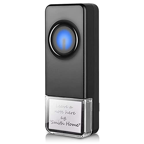 Wireless Doorbell Transmitter PHYSEN Single Push Button for Home