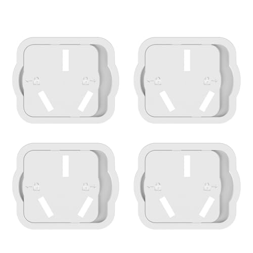 LLINthy 4 tapas de enchufe a prueba de bebés para enchufes eléctricos fáciles de instalar