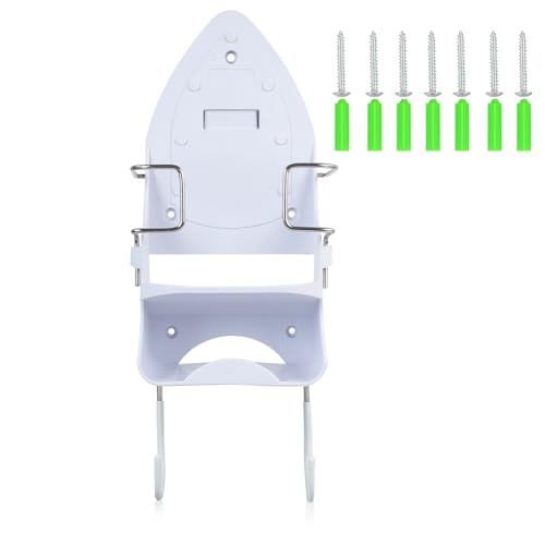 PopuLike Wall Mounted Iron Holder for T/Y Shape Boards White